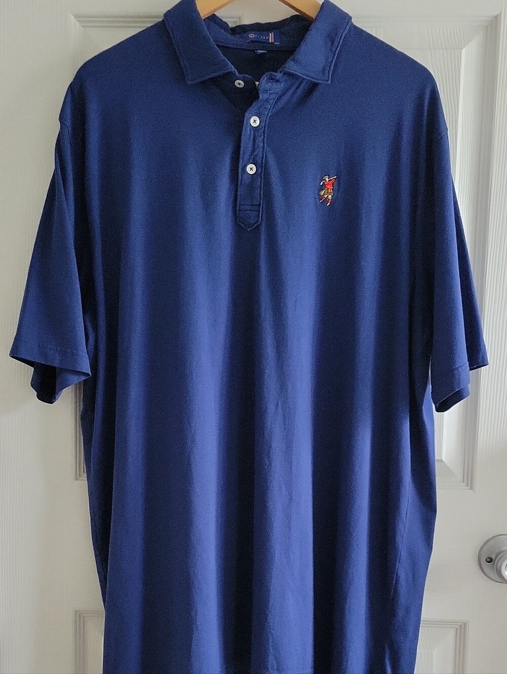Stitch Golf Polo XXL Navy/Embroidered Golfer Like New
